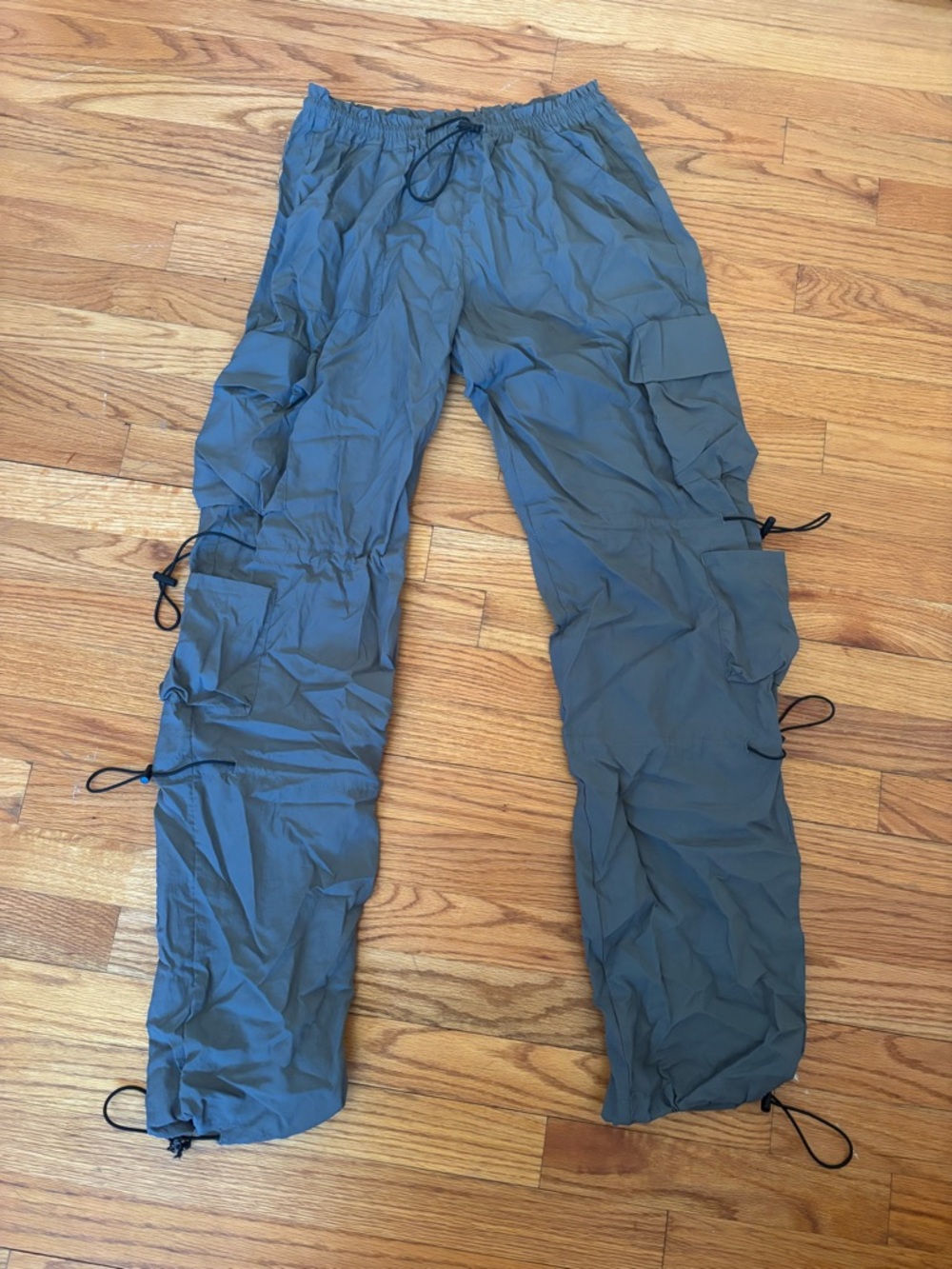 Garage Dark Gray Cargo Pants with Drawstrings Size XS